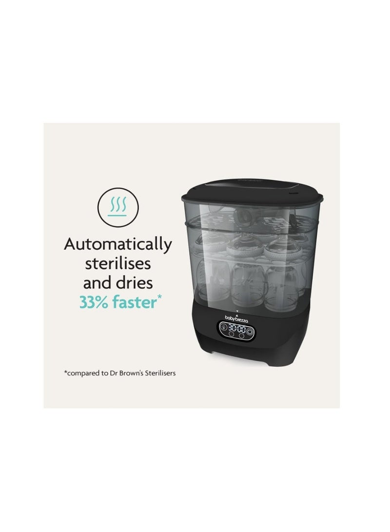 Baby Brezza Bottle Sterilizer and Dryer Advanced – 33% Faster - Largest Capacity Steam Sanitizer - Universal Sterilization Machine for Bottles + Pump Parts - HEPA Filter - Esterilizador de Biberones - Image 5