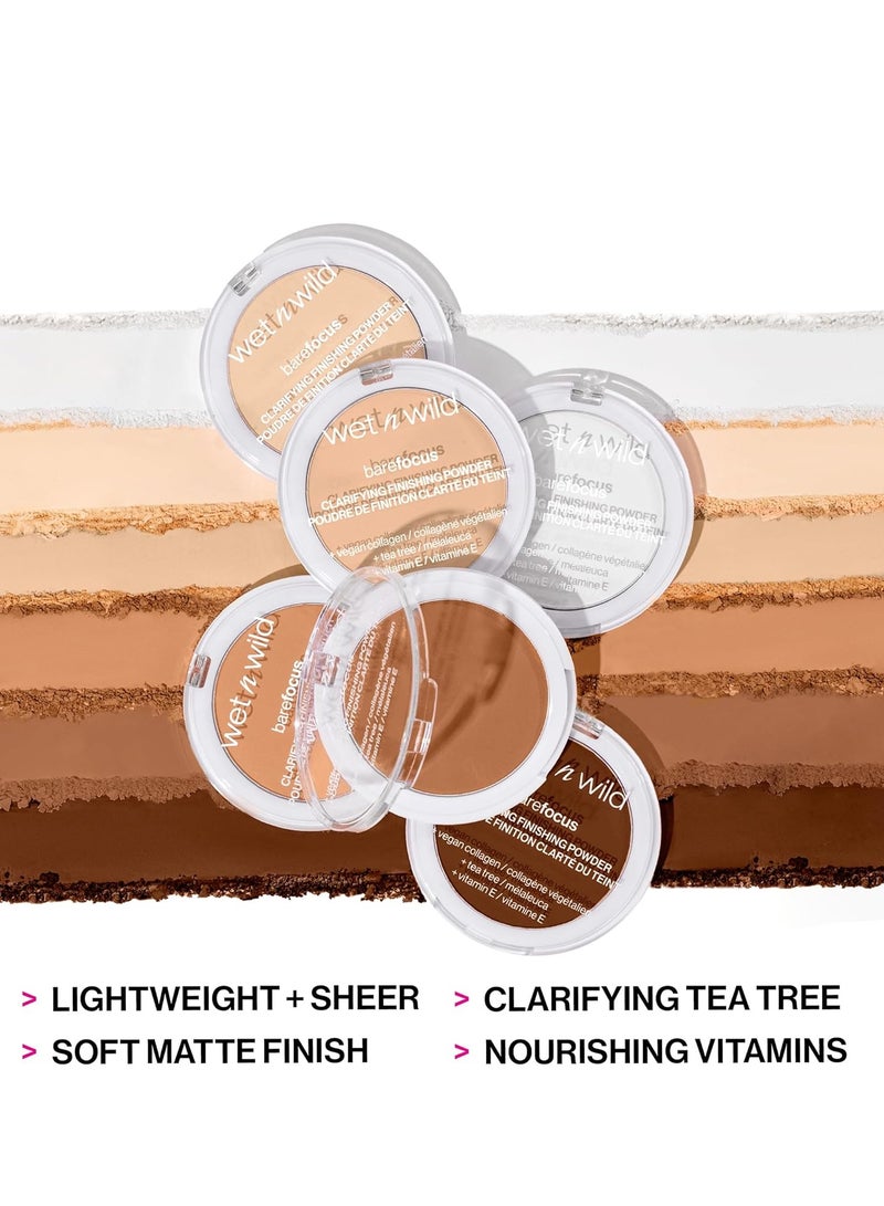 Wet N Wild Bare Focus Clarifying Finishing Powder | Matte | Pressed Setting Powder Light/Medium - Image 3