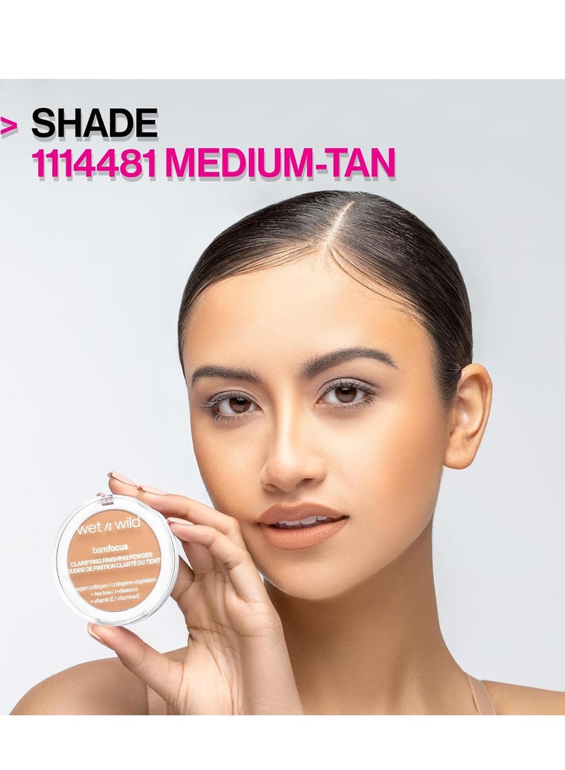 Wet N Wild Bare Focus Clarifying Finishing Powder | Matte | Pressed Setting Powder Light/Medium - Image 5