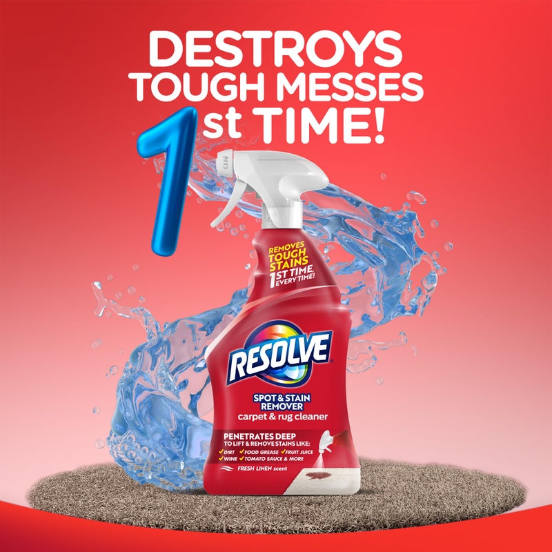 Resolve Resolve Carpet and Rug Cleaner Spray, Spot & Stain Remover, Carpet Cleaner Spray, Carpet Cleaner, 22 Ounce  - Image 2