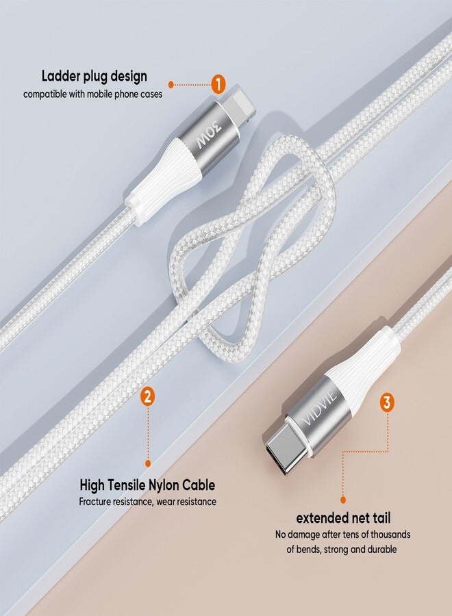Vidvie 30W Fast Charging Data Cable (Type-C to Lightning) 100 cm - Image 3