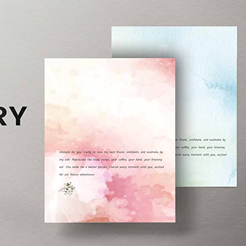 DUGUTUL Colored Printer Paper, Watercolor Stationary Paper, Double-Sided, Computer Paper for Business or Personal Use, Printer Friendly for Letters and Invitations, 8.5 x 11 in, 100gsm (96) - Image 5