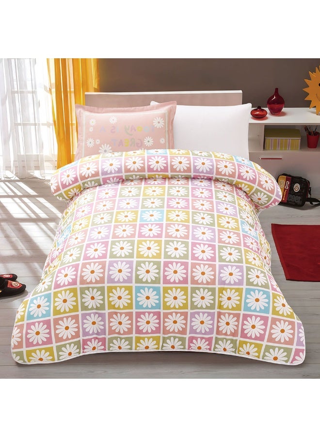 bukhamseen Lioa Soft Kids’ Comforter Set – 4 Pieces, Single Size, Stitched Filling – Lightweight & Cozy - Image 1