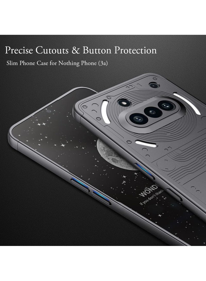 غطاء لهاتف Nothing Phone 3a، حماية بزاوية 360 درجة من البلاستيك الصلب، غطاء خلفي قابل للفصل، تصميم نحيف مضاد للصدمات، ممتص للصدمات ومضاد للخدش - Image 3