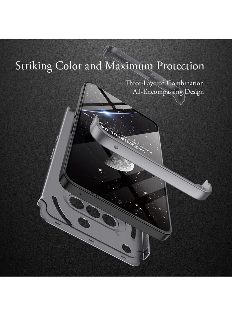 غطاء لهاتف Nothing Phone 3a، حماية بزاوية 360 درجة من البلاستيك الصلب، غطاء خلفي قابل للفصل، تصميم نحيف مضاد للصدمات، ممتص للصدمات ومضاد للخدش - Image 4