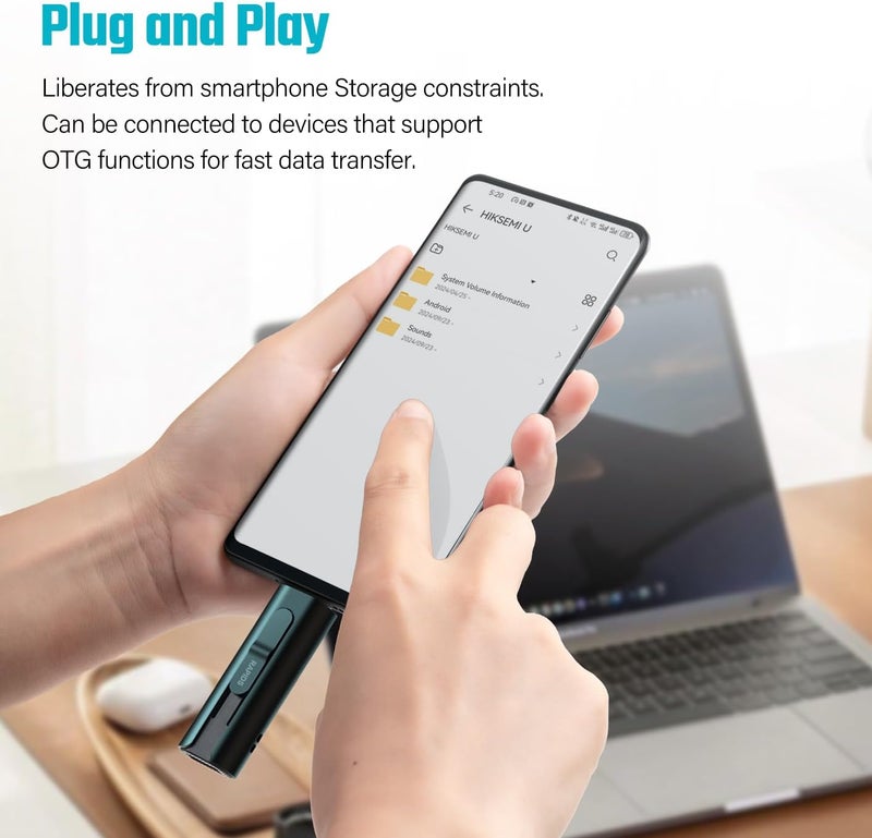 Hiksemi 256GB USB 3.2 محرك SSD مزدوج Type-A/Type-C 1000MB/s-RAPIDS Pro - Image 5