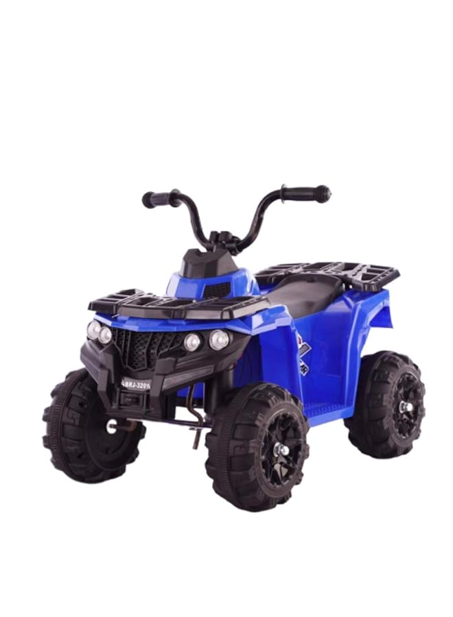 دروسا 3201 سيارة كهربائية صغيرة للأطفال 6 فولت، مركبة رباعية العجلات، موسيقى، تعليم مبكر، نظام تعليق، أضواء LED، إطارات مداس، أصوات محرك، أزرق للأطفال - Image 3