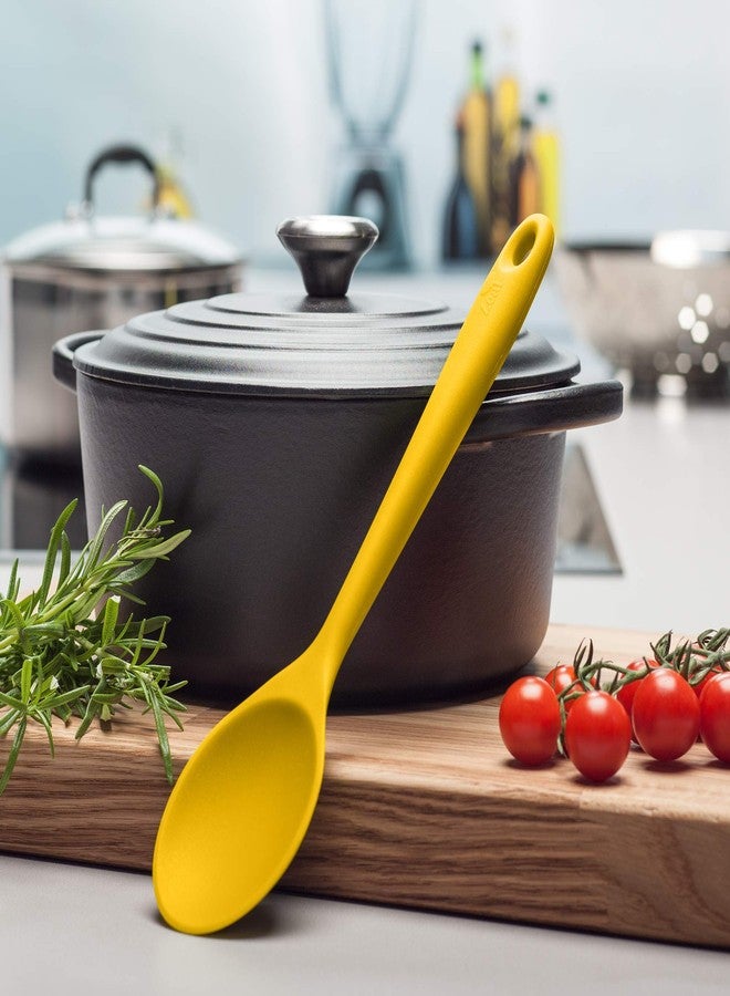 Zeal J158M Silicone Non-Stick Cooking Spoon (28cm) -Mustard - Image 3