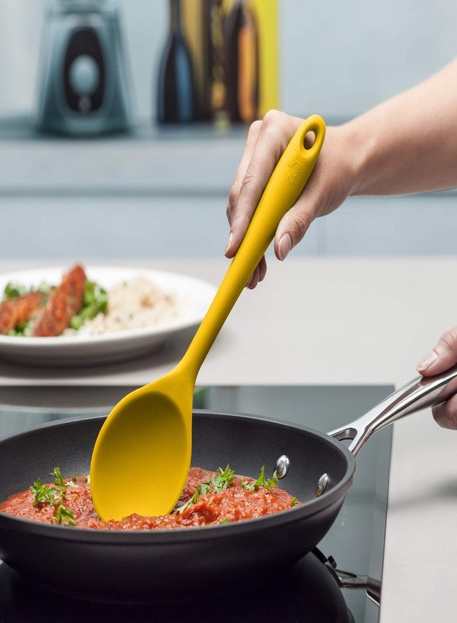 Zeal J158M Silicone Non-Stick Cooking Spoon (28cm) -Mustard - Image 2