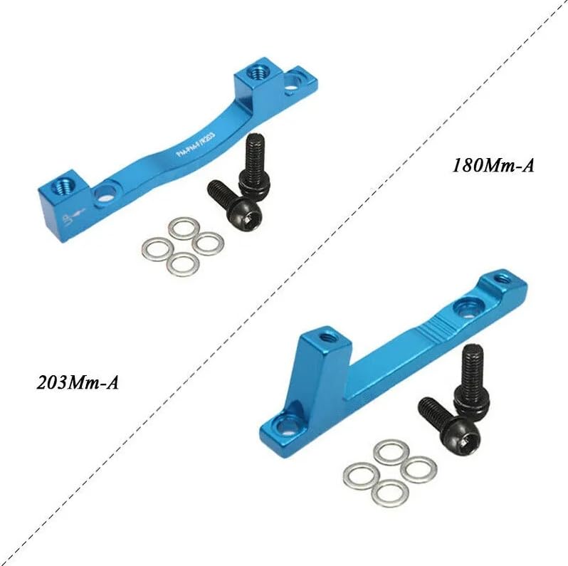 BUCKLOS PM/is Front Rear 180/203mm Disc Brake Caliper Mount Adapter Gear Parts Accessories, CNC Machined Aluminum Alloy Rotor Adapter with Bolts - Image 4