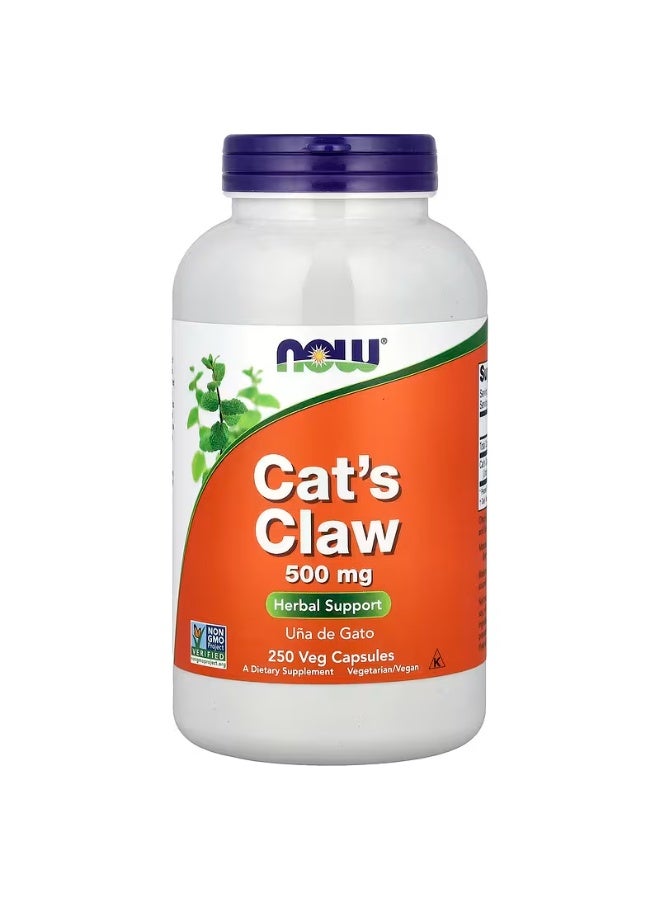 Cat's Claw 500 mg 250 Veg Capsules