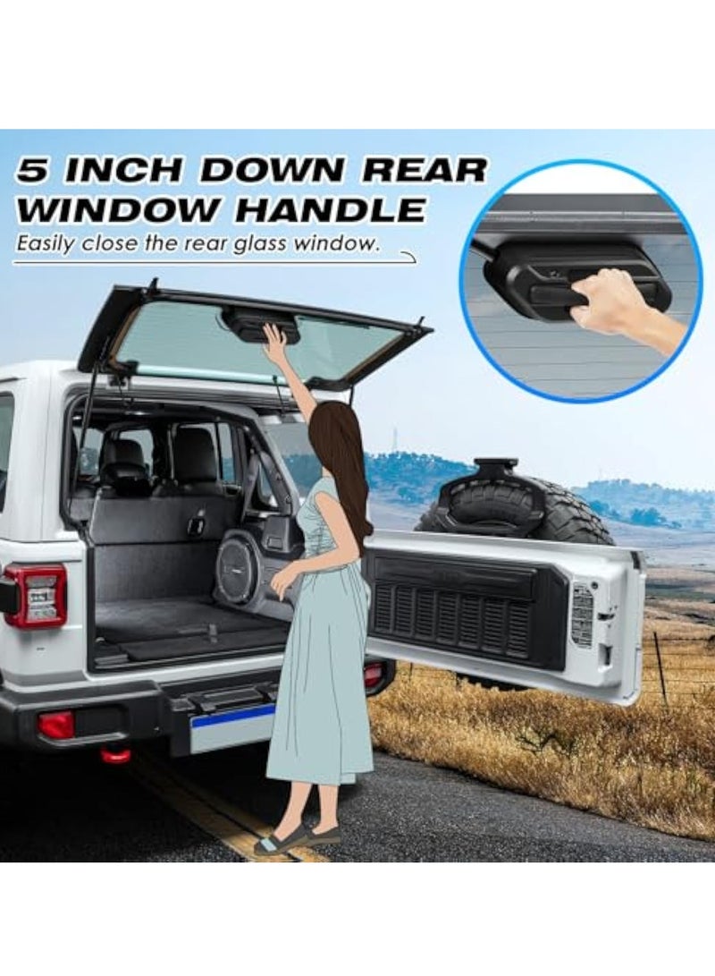 KASTWAVE Rear Window Grip Handle, for Jeep Wrangler (JL) 2018-2024 Jeep Wrangler 4xe, Trunk Handle, Rear Glass Assist Grip, Jeep Wrangler Accessories, Interior Accessories, Automotive Assist Handle - Image 4