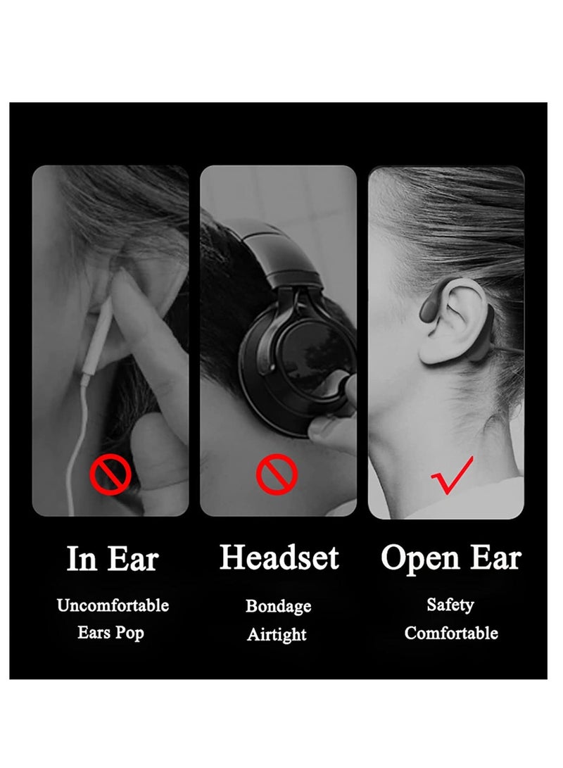KASTWAVE Bone Conduction Bluetooth Headset, Wireless Non-Ear Bone Sensor Earphones, for Sports Running, Lightweight & Long Battery Life - Image 3