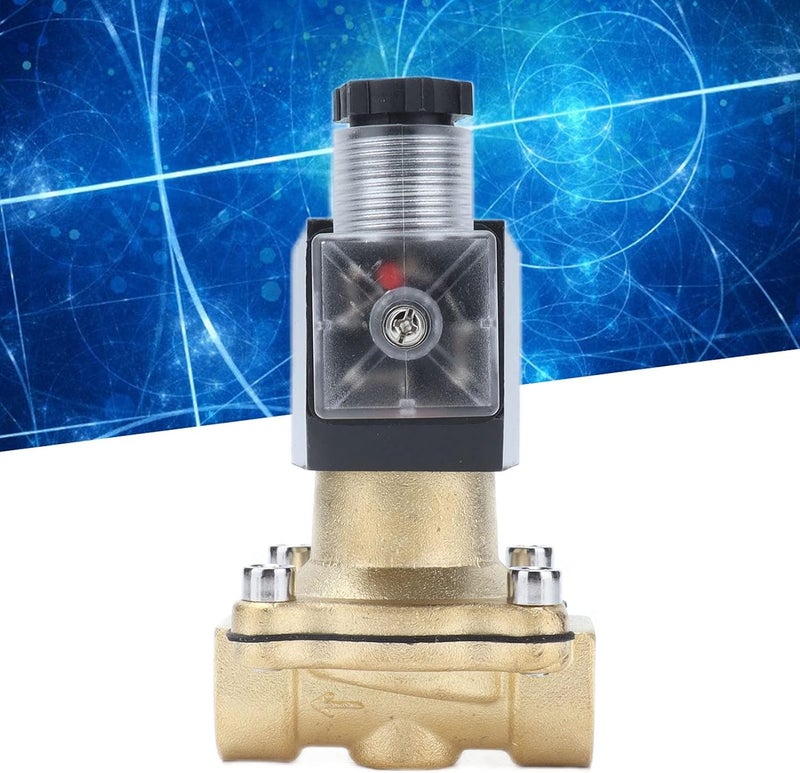 2W - 15K Brass Solenoid Valve, 2 Way Normally Open Diaphragm Type Electric Valve for Automation Equipment with Direct Acting Design and Flat Diaphragm Structure (AC380V) - Image 4