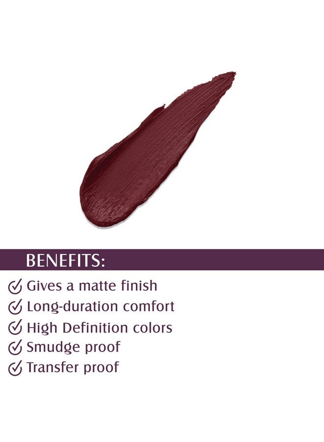 Glam 21 Glam21 Long Lasting Non-Transfer Lipstick|Creamy Matte Formula | Smudge-Free | HD-Colored lips - 2.8gm| Brownie-12 - Image 3