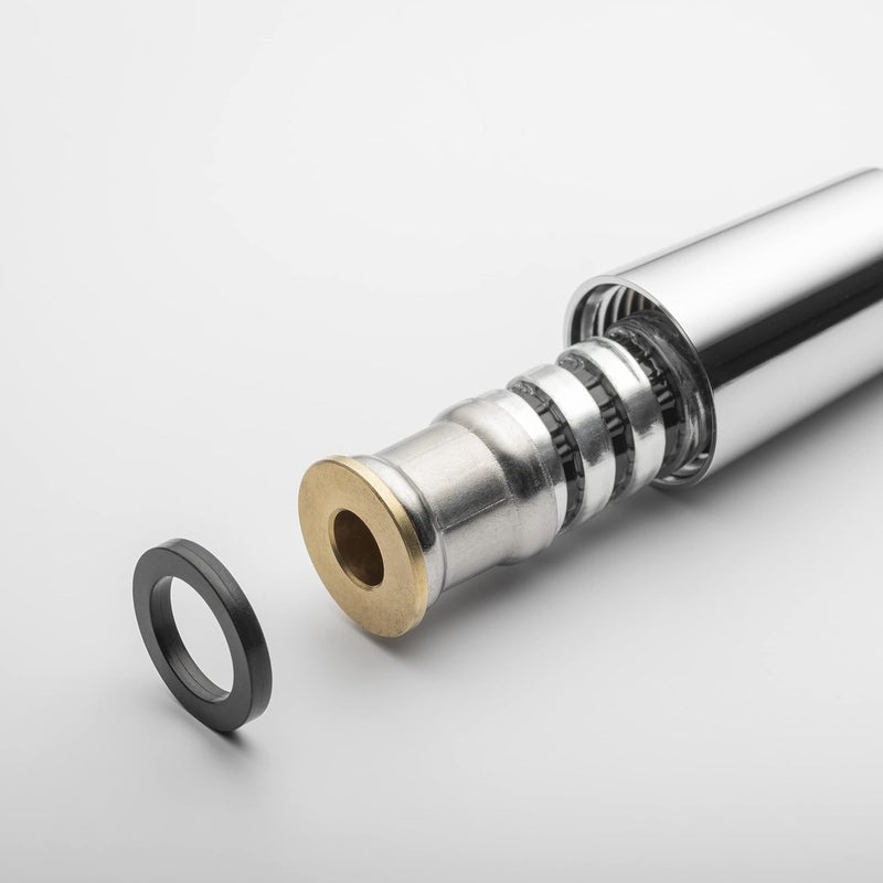 Lee Silver Soft Shower 150cm (1.5m) - Standard Size Shower Hose (1/2" Connection) 360° Kink Resistant, Smooth Surface, Easy to Clean, Pressure and Heat Resistant - Silver - Image 5
