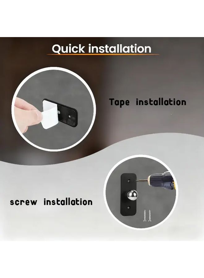 مصباح حائط LED أبيض حديث قابل لإعادة الشحن عبر USB، بثلاث درجات حرارة لونية، وكرة مغناطيسية قابلة للدوران 360 درجة، مع سطوع قابل للتعديل وتحكم باللمس. - Image 5