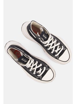 CONVERSE Men Lace Up High Cuff Shoes, Black/OffWhite  - Image 4