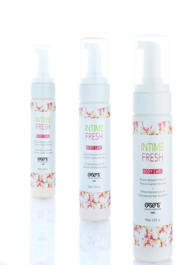 EXSENS Intime Fresh, Intimate Cleansing Foam, pH Balanced, Gentle for Daily Use with Organic Rose Water and Aloe Vera Extract, Soap and Paraben Free, 5.3 fl.oz, 1 Count - Image 2
