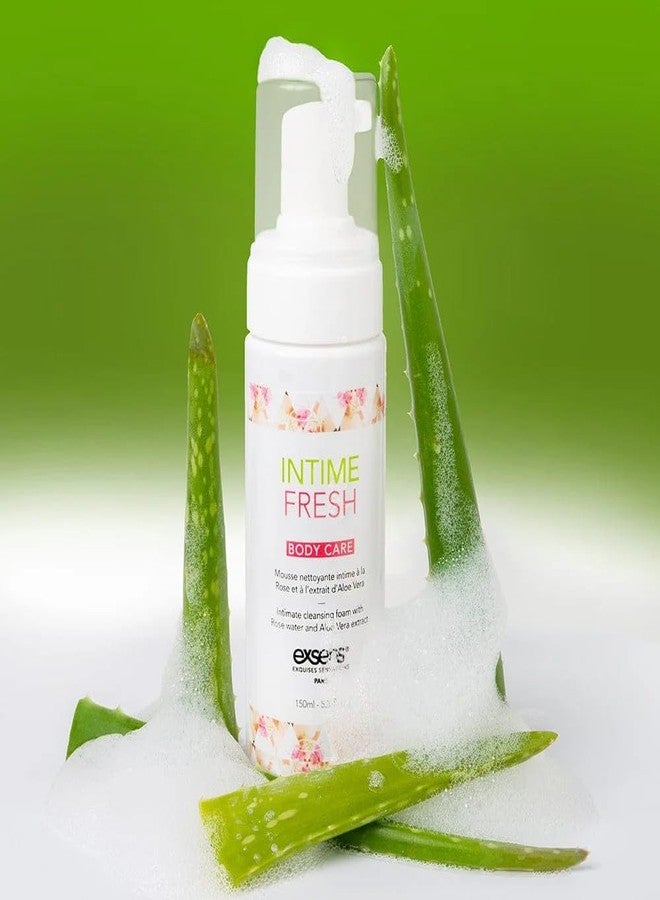 EXSENS Intime Fresh, Intimate Cleansing Foam, pH Balanced, Gentle for Daily Use with Organic Rose Water and Aloe Vera Extract, Soap and Paraben Free, 5.3 fl.oz, 1 Count - Image 3