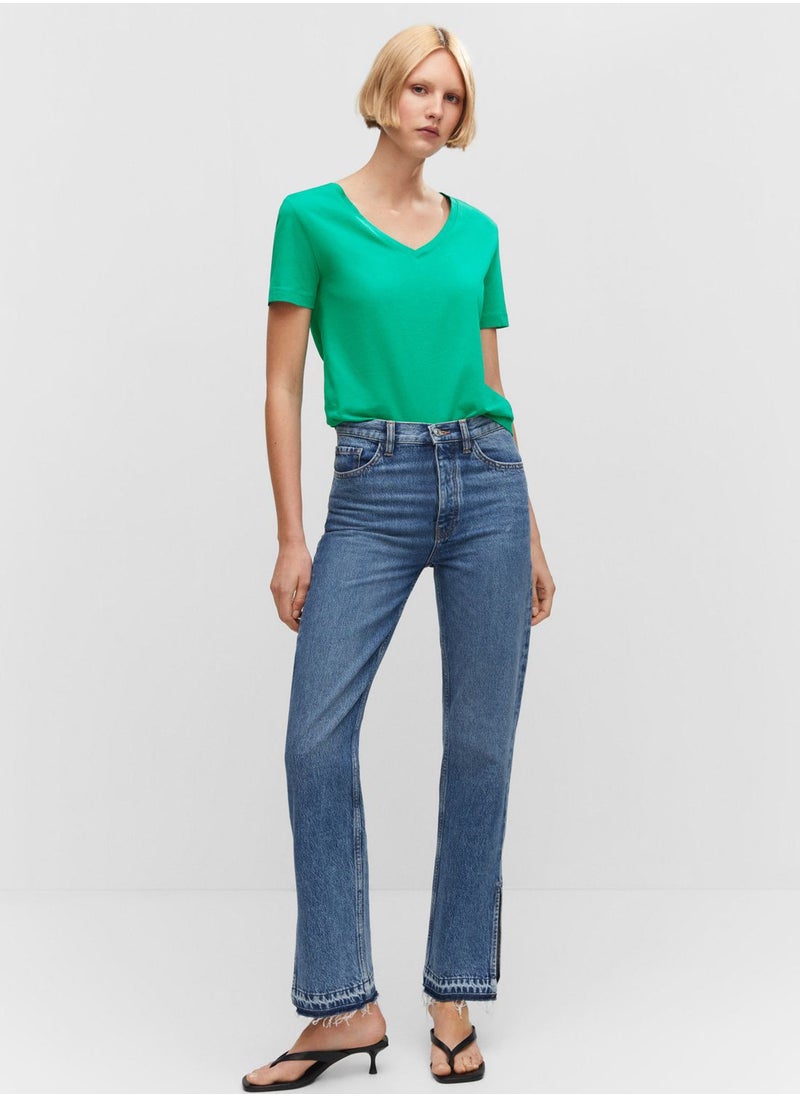 MANGO - V-Neck T-Shirts - Image 1