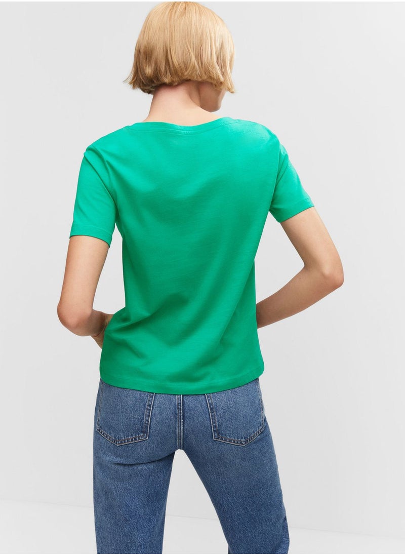 MANGO - V-Neck T-Shirts - Image 1