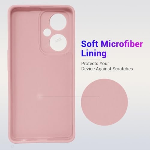 LIRAMARK Silicone Soft Back Cover Case for OnePlus Nord CE 3 Lite 5G (Pink) - Image 2