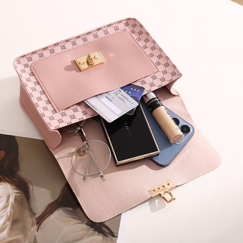 Plush Small Square Bag 2023Mini Handbag Fashion Handbag Chain Bag Printed Messenger Bag - Image 5