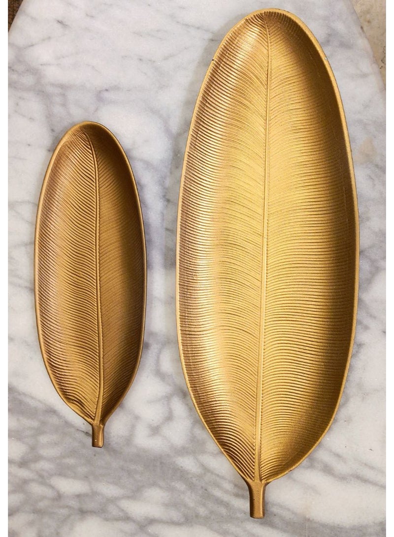 Multipurpose Golden  Plates - 2pcs - Image 2