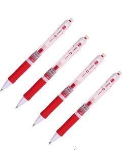 Dong-A Q-Knock 0.5 Gel Rollerball Pen Red 4 Pieces 