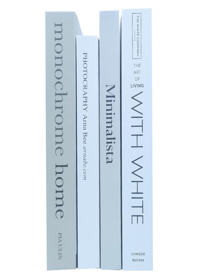 ONEGOING 4PC Decorative Books, Faux Books for Decoration - Decorative Book for Home Decor Aesthetic Chic Fake Book for Coffee Table Décor Bookshelf Living Room Office Bedroom - Image 2
