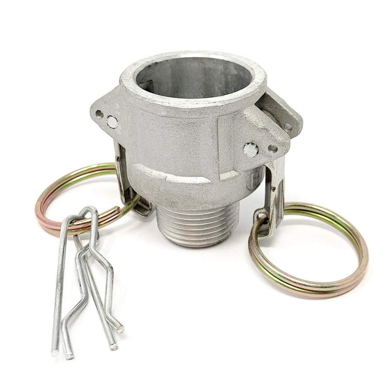 Gloxco Aluminum Type B Cam and Groove Fitting, 3/4" Female Camlock x 3/4" Male NPT (CAM-07-B-AL) - Image 1