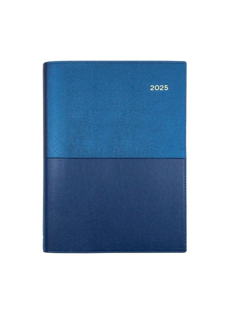 Collins Collins Valour 2025 Planner - A5 Day to a Page Diary (with Appointments) - Navy - (VAL251.59-25) - Professional Daily Planner with Duo-Textured PU Leather Covers  - Image 2