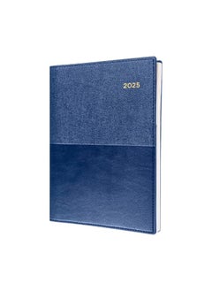 Collins Collins Valour 2025 Planner - A5 Day to a Page Diary (with Appointments) - Navy - (VAL251.59-25) - Professional Daily Planner with Duo-Textured PU Leather Covers  - Image 1