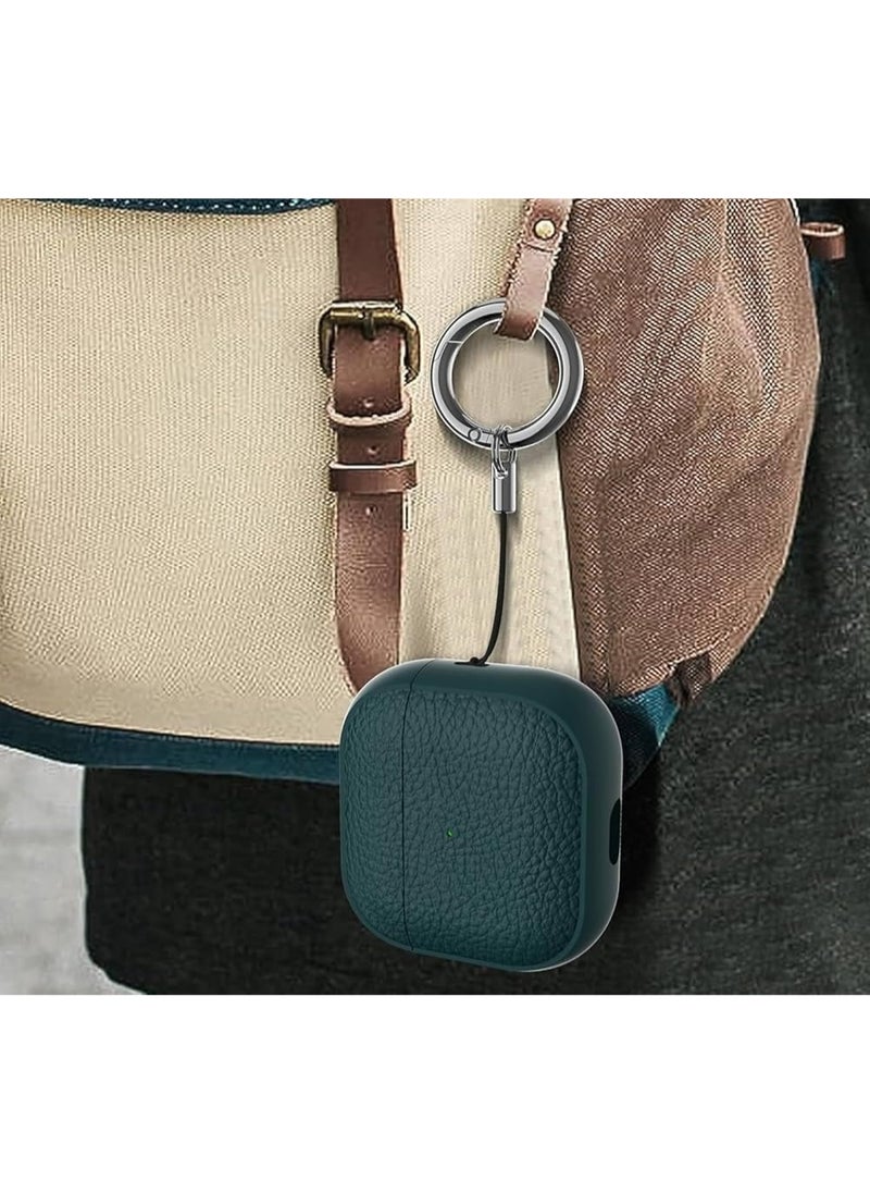 Generic - Case Compatible with AirPods 4 Leather Touch Design Protective Case with Hand Strap, Drop-Resistant, Shockproof (Green) - Image 1