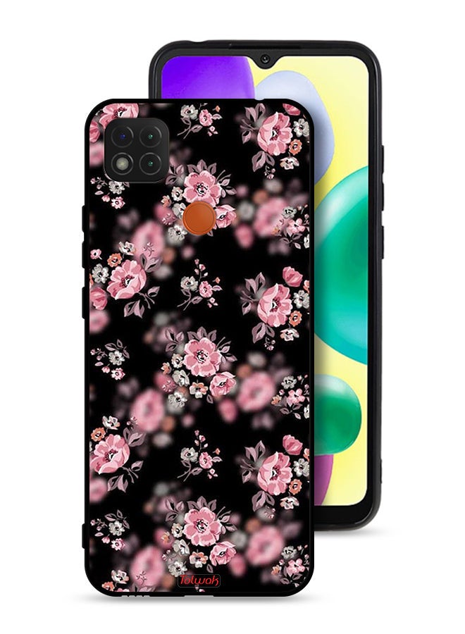 Tolwak Xiaomi Redmi 9C Protective Case Cover Portrait Flowers Pattern - Image 1