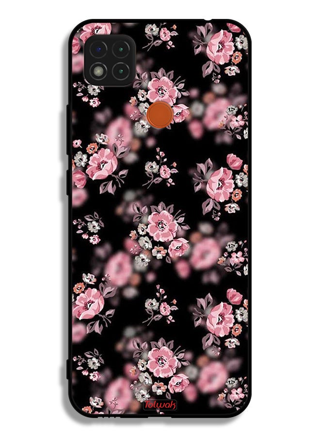 Tolwak Xiaomi Redmi 9C Protective Case Cover Portrait Flowers Pattern - Image 2