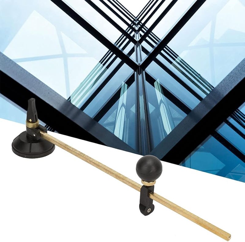 أداة قطع الزجاج القابلة للتعديل مع عجلة رسم الدوائر مقاس 23.6 بوصة - Image 4