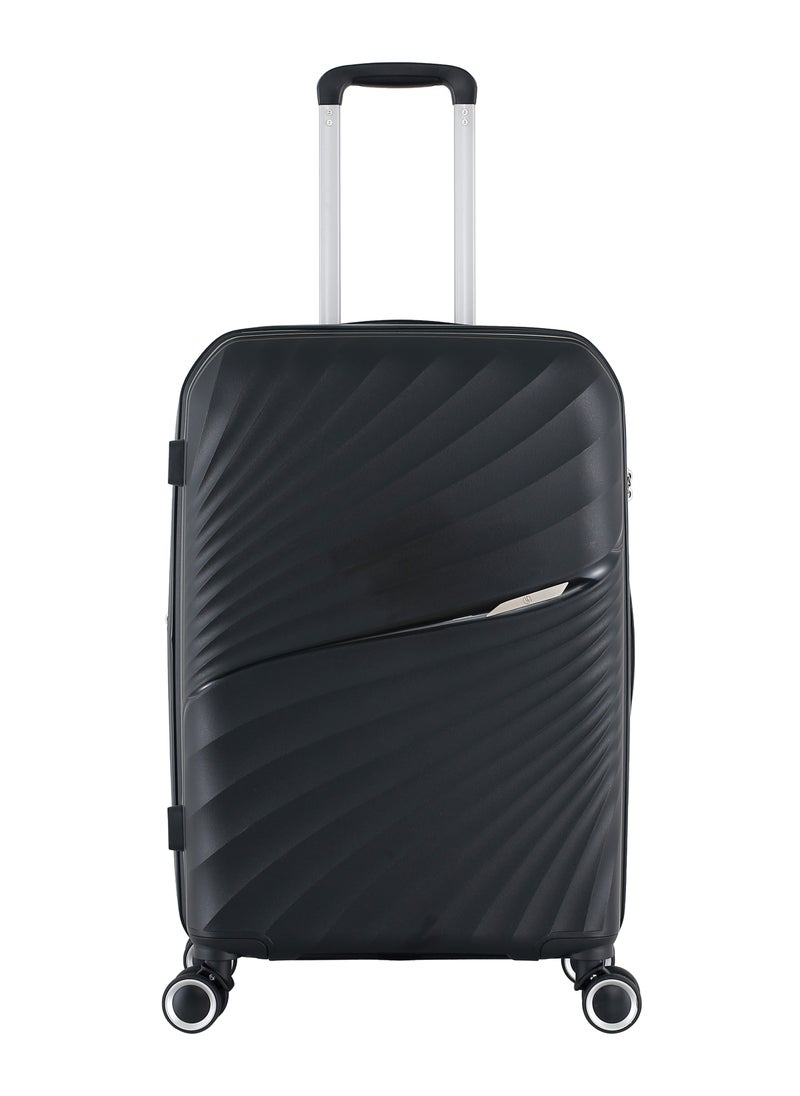 H.T H.T Luggage Bag, Hard Case Polypropylene (PP) Material, 8x360 Degree Rotation Spinner Wheels, Matching Color Suitcases, Expandable Trolley Bag, Telescopic Handle, TSA Lock, SKU 13504  - Image 2
