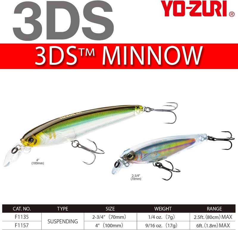 DUEL Yo Zuri F 1135 3 Ds Minnow Suspending Lure 2 4 Inch - Image 4