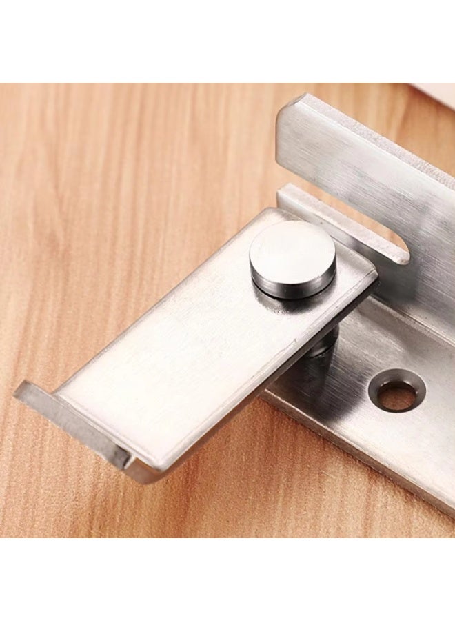 3PCS Stainless Steel Heavy Duty Cabinet Lock Drawer Latch Security Door Lock Child Proof Safety Latch for Furniture - Image 3