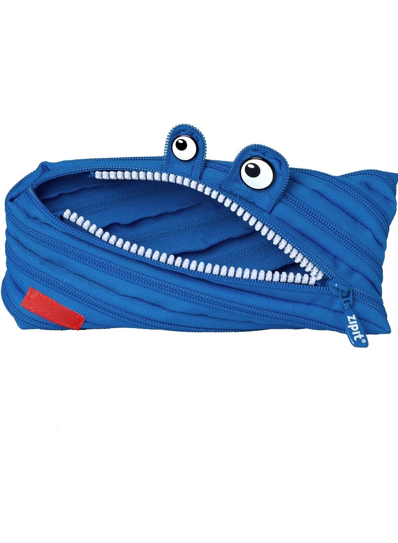 CUNUUDOOL Pencil Case For Boys, Pencil Pouch For School. Large Capacity Monster Design with Whole Zipper For Children's ,Pencil Bag Blue.  - Image 2