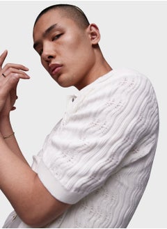 توب مان textured knit button through Cardigans  - Image 4