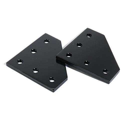 Boeray 10pcs 2020 Corner Bracket Plate Anodised L Shape 5 Hole 90 Degree Outside Joining Plate for 20 x 20mm Series Aluminum Extrusion Profile Black - Image 5