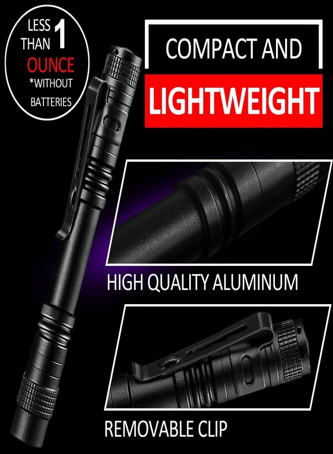 Beieverluck 10 Pack UV Black Light Flashlight Mini 395nm Pen Light with Clip LED Handheld Blacklight Detector for Leak Pet Urine Hotel Inspection Dry Stain and Bed Bug, Large - Image 3