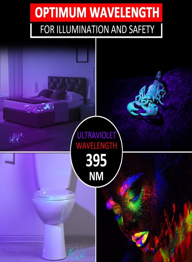 Beieverluck 10 Pack UV Black Light Flashlight Mini 395nm Pen Light with Clip LED Handheld Blacklight Detector for Leak Pet Urine Hotel Inspection Dry Stain and Bed Bug, Large - Image 5
