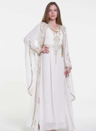AL BENT AL SHARQIEH embroidered kaftan dress