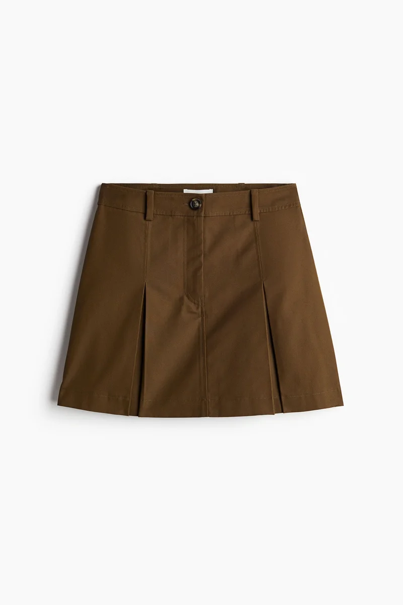 اتش اند ام Pleated Twill Skirt