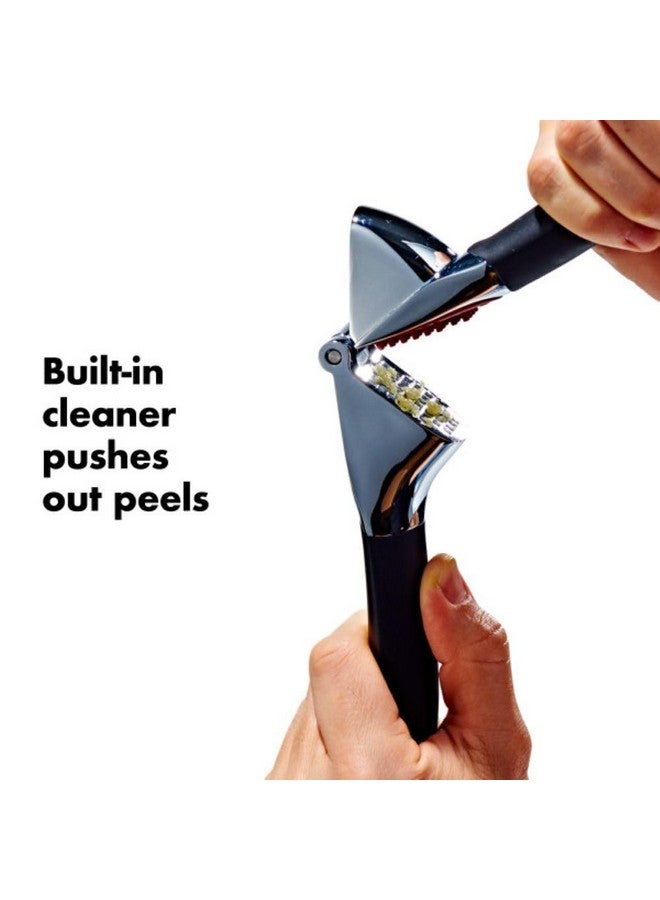 OXO OXO Good Grips Heavy Duty Garlic Press, Die-Cast Zinc, Black - Image 4