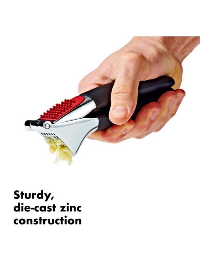 OXO OXO Good Grips Heavy Duty Garlic Press, Die-Cast Zinc, Black - Image 2